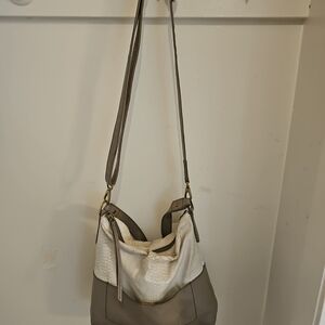 Fossil Hobo bag and matching wallet Tan/Ivory